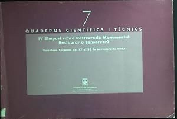  IV Simposi sobre restauració monumental :