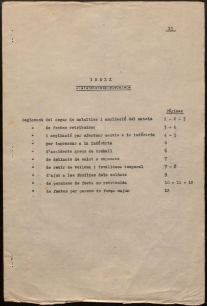  Reglamentacions posades en vigència a la indústria 