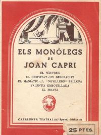 Els Monòlegs de Joan Capri (Capri, Joan, 1917-2000)