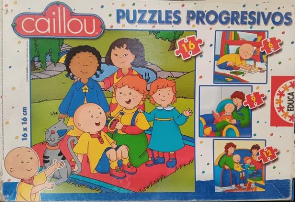  Caillou puzzles progresivos