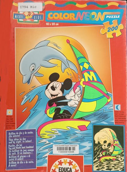  Mickey for kids : color neon puzzle