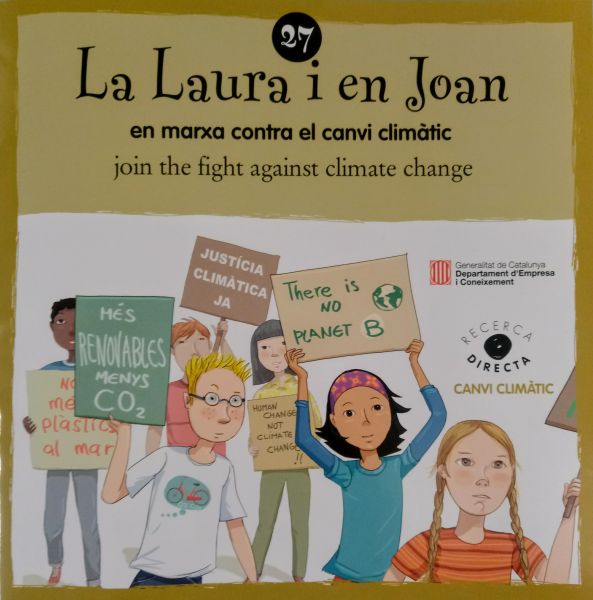  La Laura i en Joan en marxa contra el canvi climàtic