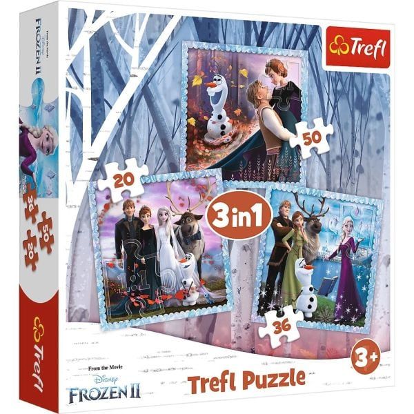  Trefl puzzle 3 in 1: from the movie Disney Frozen II